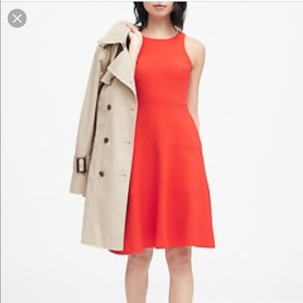 Banana Republic a line red Dress